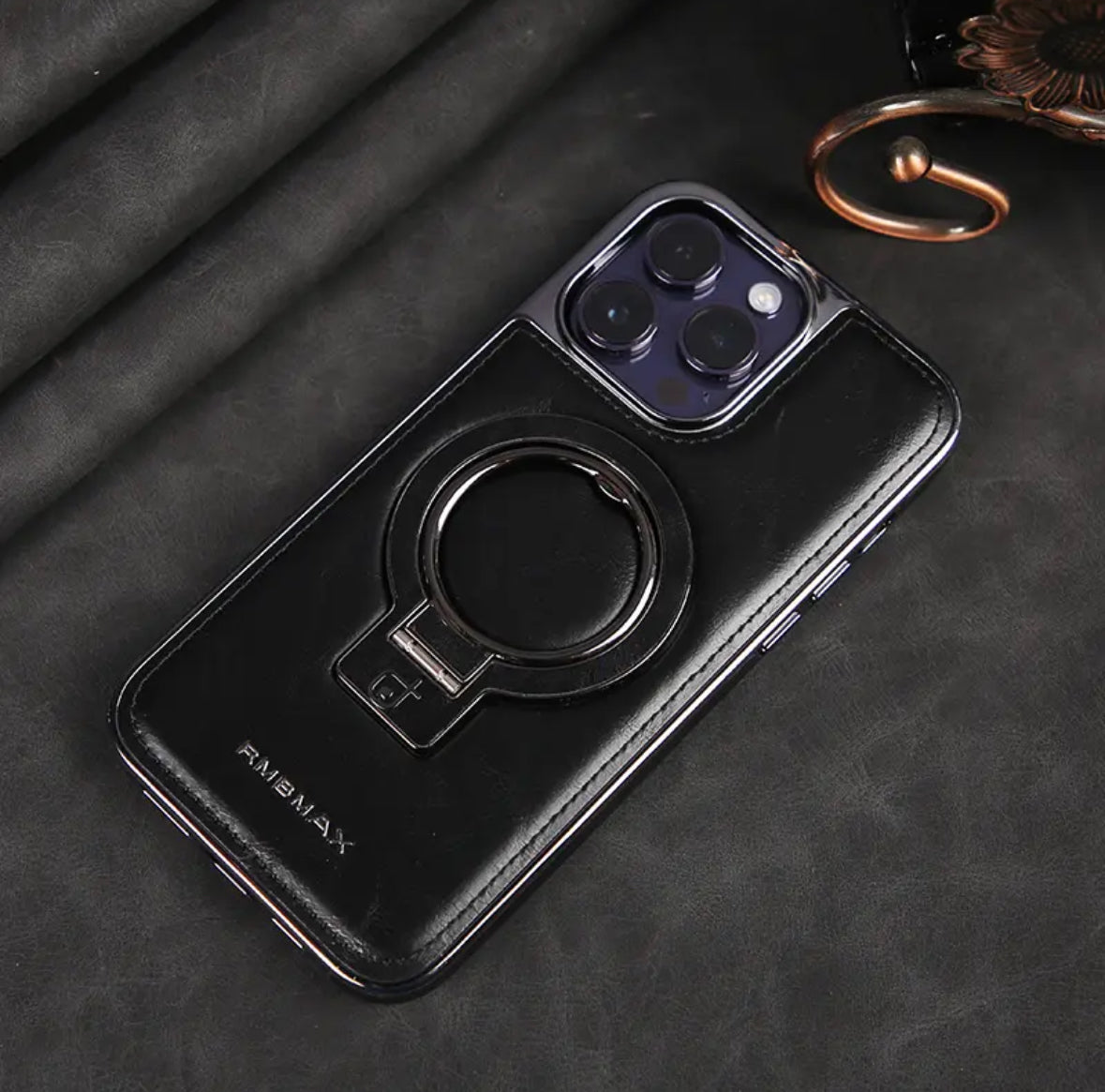 Luxury Leather PU Cover With Stand for iPhone
