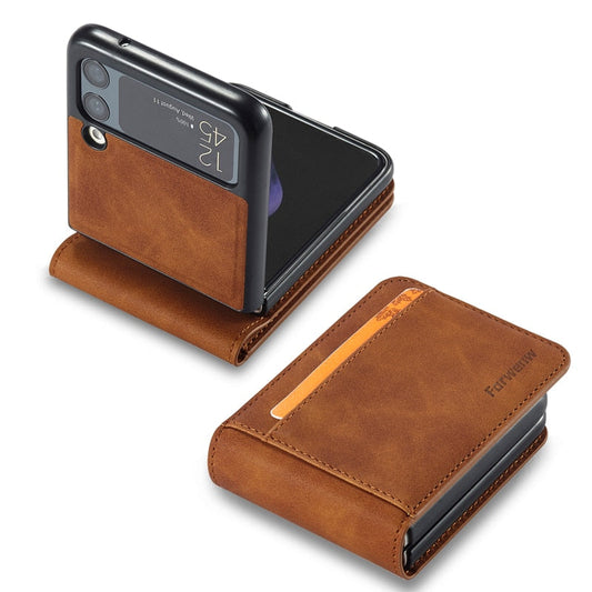 Luxury Leather Wallet Case For Samsung Galaxy Z Flip 5 4 3
