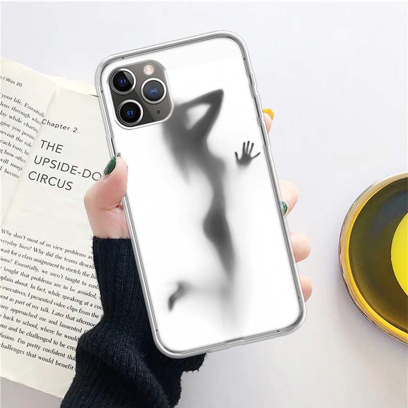 Woman Silhouette Sexy Lady Girl Silicon Phone Case For iPhone
