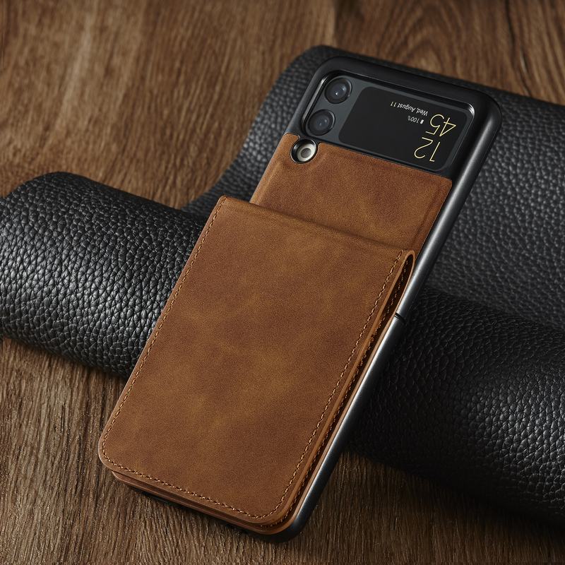 Luxury Leather Wallet Case For Samsung Galaxy Z Flip 5 4 3