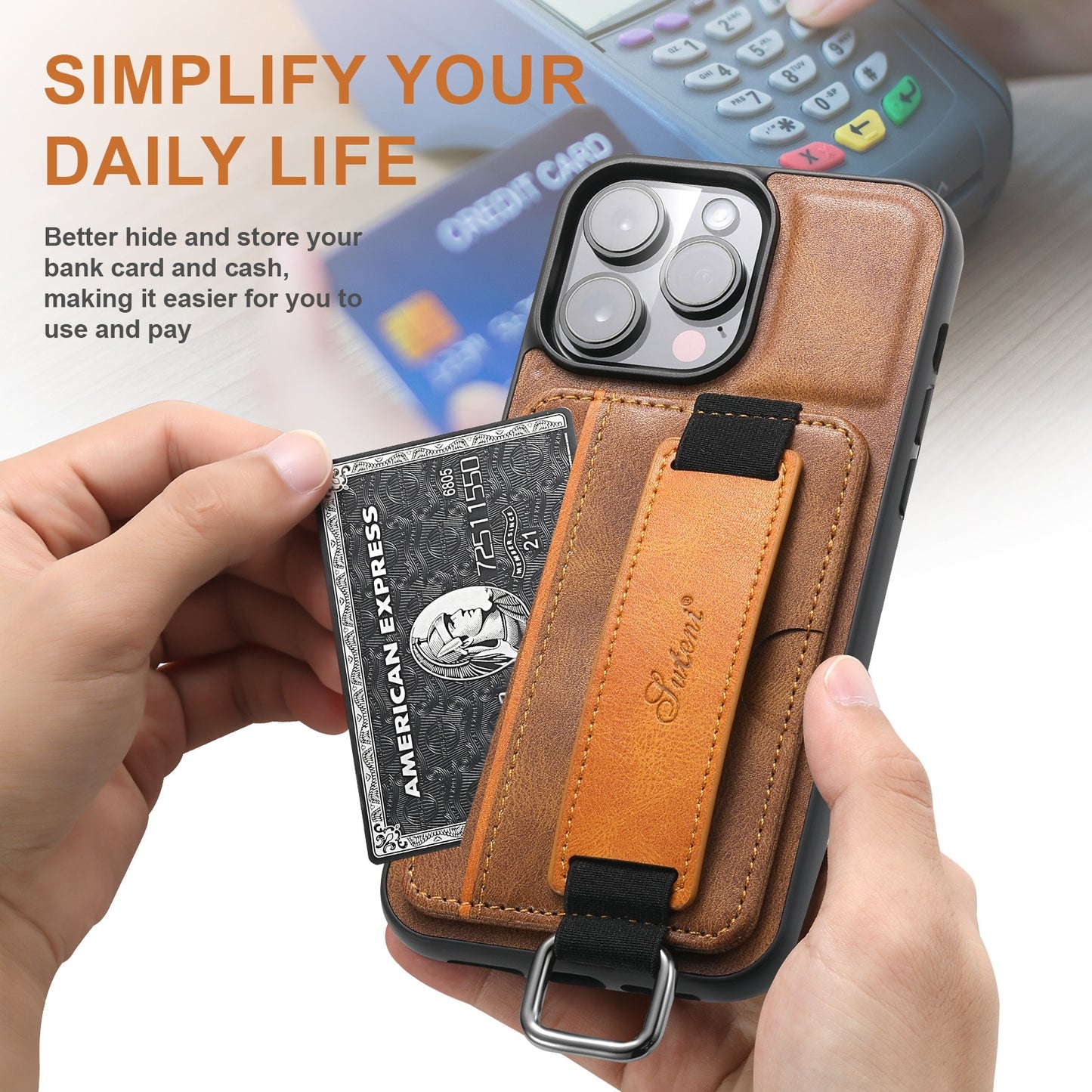 Luxury Business Wallet Case For iPhone 15 14 13 12 11 Pro Max