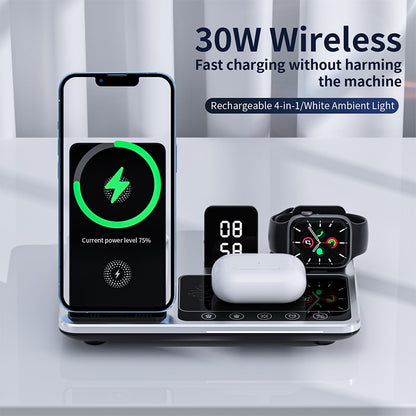 R11 4 In 1 Wireless Charger Qi Wireless Fast Charging Stand