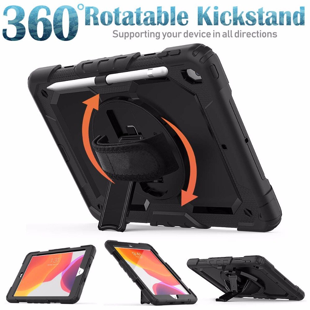 iPad Case Full-Body Protection with Screen Protector & Kickstand