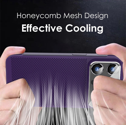 Cooling Case For iPhone with Big Window Glass Lens Protection