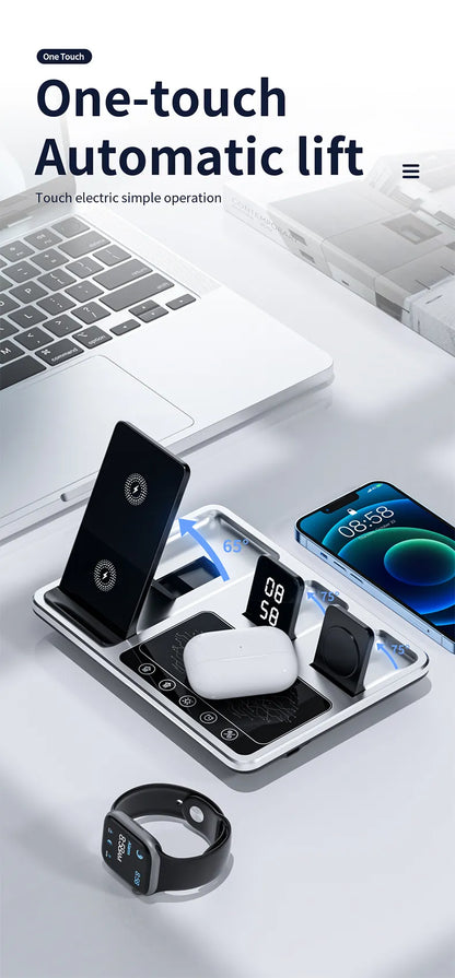 R11 4 In 1 Wireless Charger Qi Wireless Fast Charging Stand