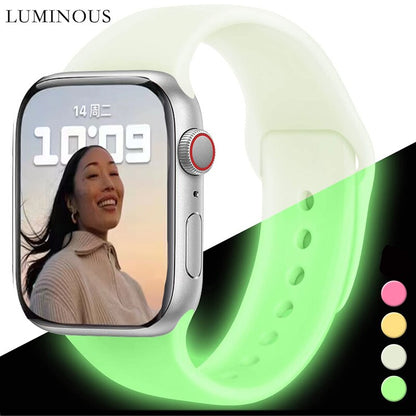 Luminous Silicone Strap For Apple Watch