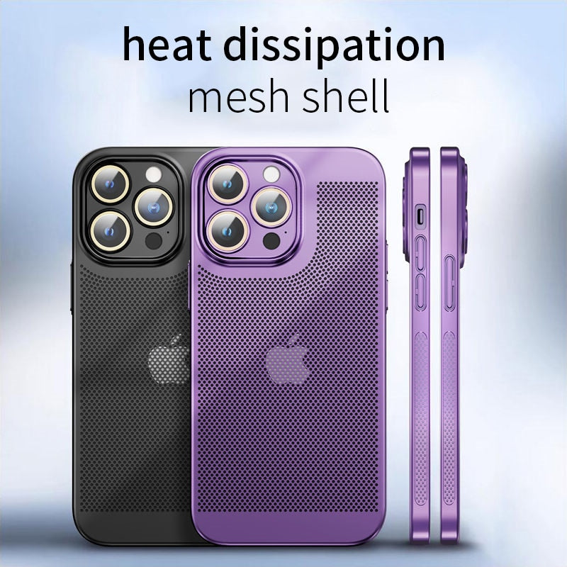 Heat Dissipation Electroplated Case For iPhone 14 15 13 12 11 Pro Max