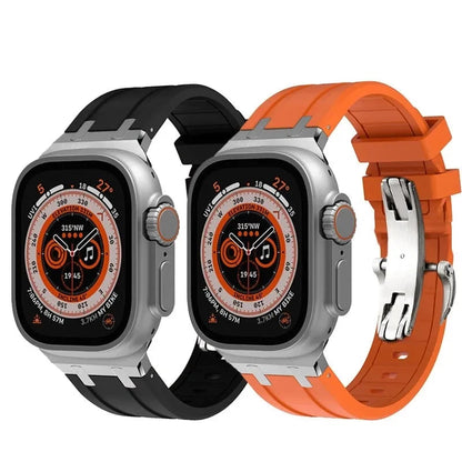 Luxury Rubber Silicone Strap For Apple Watch
