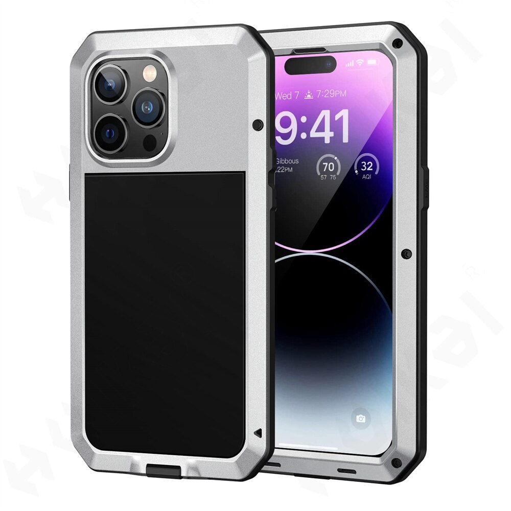 Titan Heavy Duty Metal iPhone Case 360 Full Body Shockproof Armour