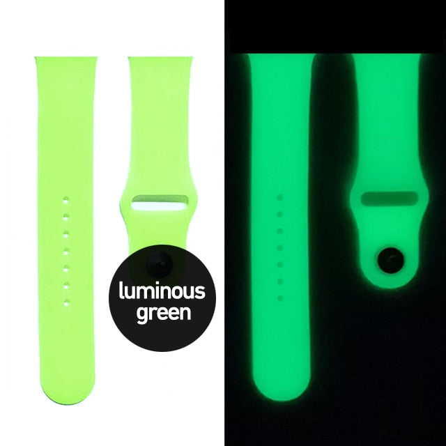 Luminous Silicone Strap For Apple Watch