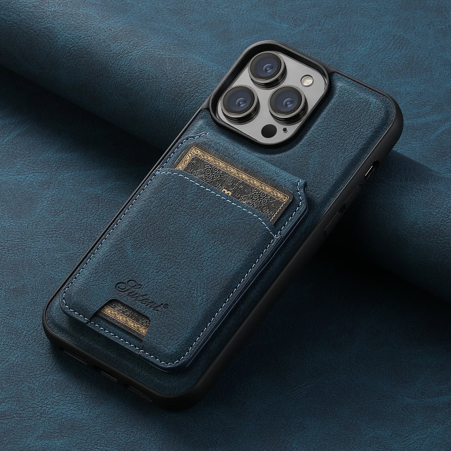 Leather Wallet iPhone Case Magsafe