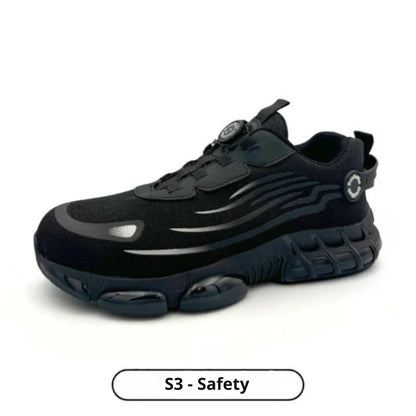 New Rotating Button Safety Shoes S3 Anti-smash Anti-puncture Work Shoes