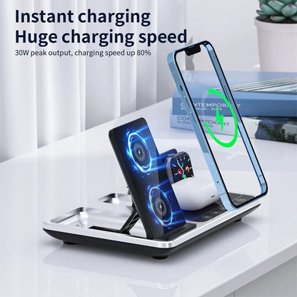 R11 4 In 1 Wireless Charger Qi Wireless Fast Charging Stand