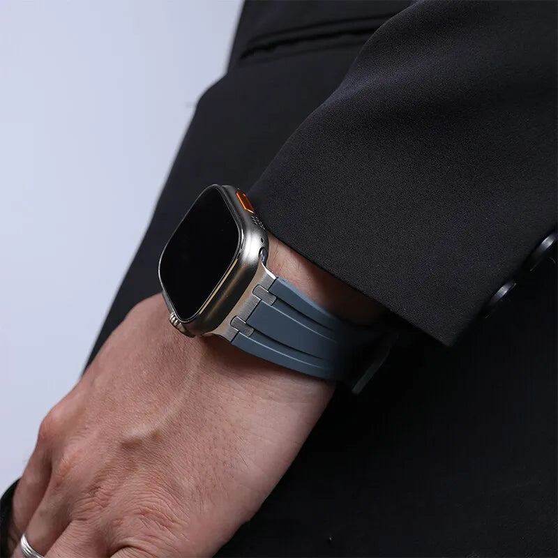Luxury Rubber Silicone Strap For Apple Watch