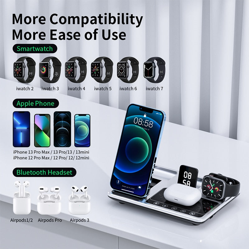 R11 4 In 1 Wireless Charger Qi Wireless Fast Charging Stand