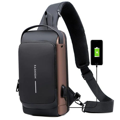 Anti-theft Waterproof Travel Bag With USB Charging Port on Sale