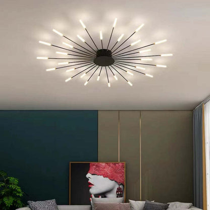 Lowry Flush-Mount Ceiling Light Fireworks