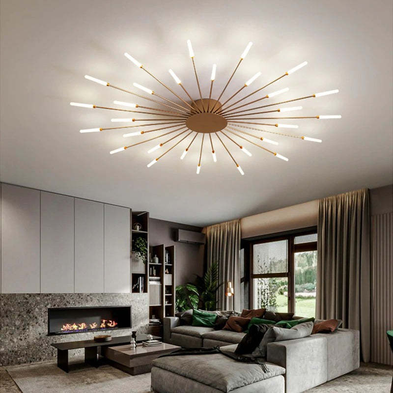 Lowry Flush-Mount Ceiling Light Fireworks