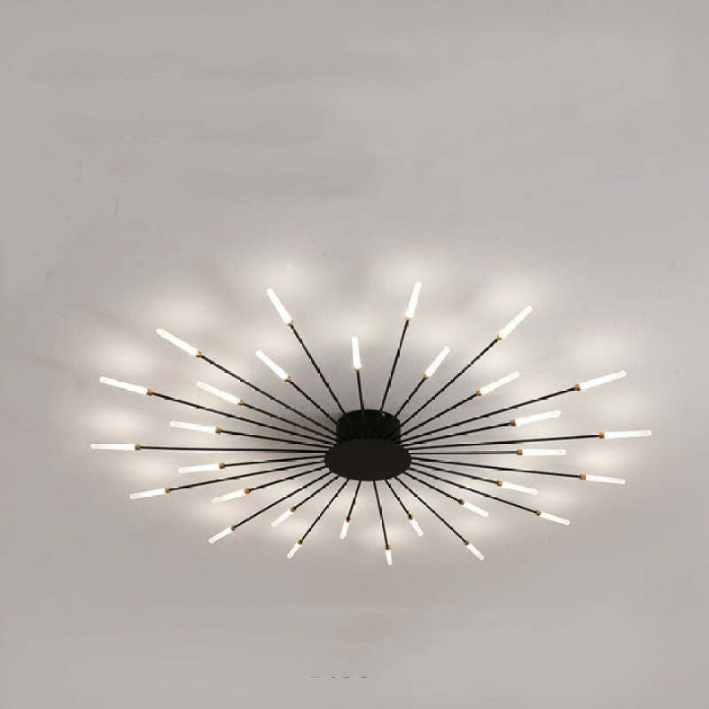 Industrial Style Fireworks LED Ceiling Light For Living Room, Bedroom