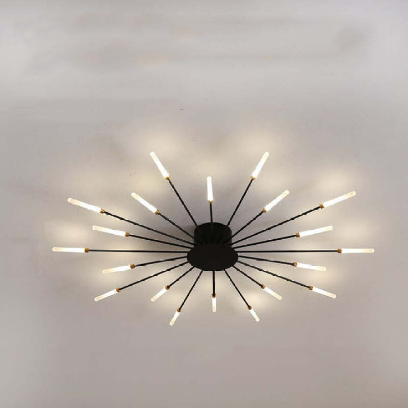 Industrial Style Fireworks LED Ceiling Light For Living Room, Bedroom