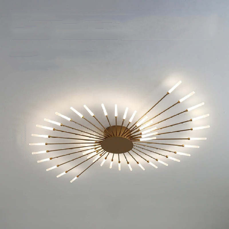 Industrial Style Fireworks LED Ceiling Light For Living Room, Bedroom