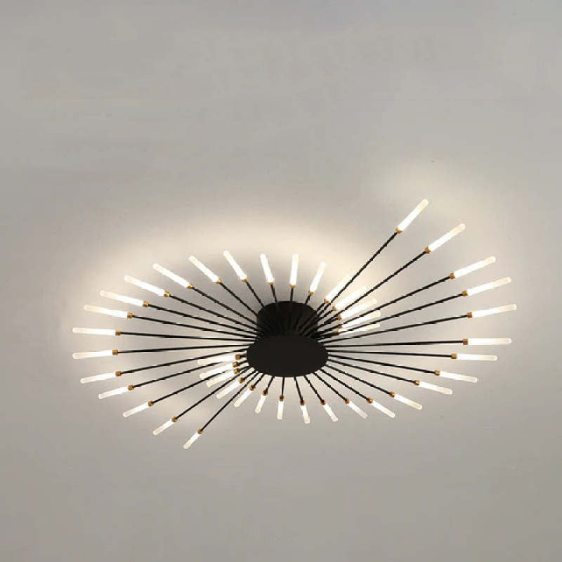 Industrial Style Fireworks LED Ceiling Light For Living Room, Bedroom