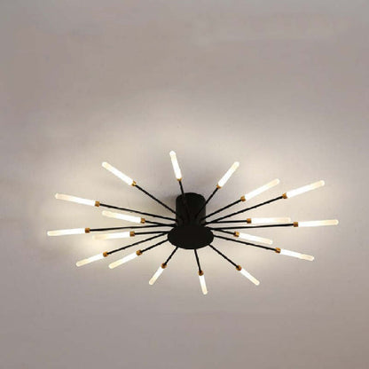 Industrial Style Fireworks LED Ceiling Light For Living Room, Bedroom