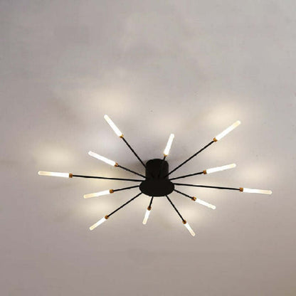 Industrial Style Fireworks LED Ceiling Light For Living Room, Bedroom