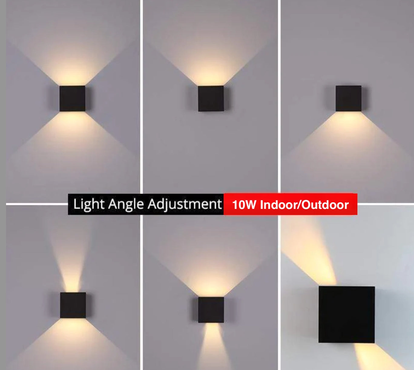 Modern Aluminum Waterproof LED Wall Sconce Wall Light Outdoor Indoor Use