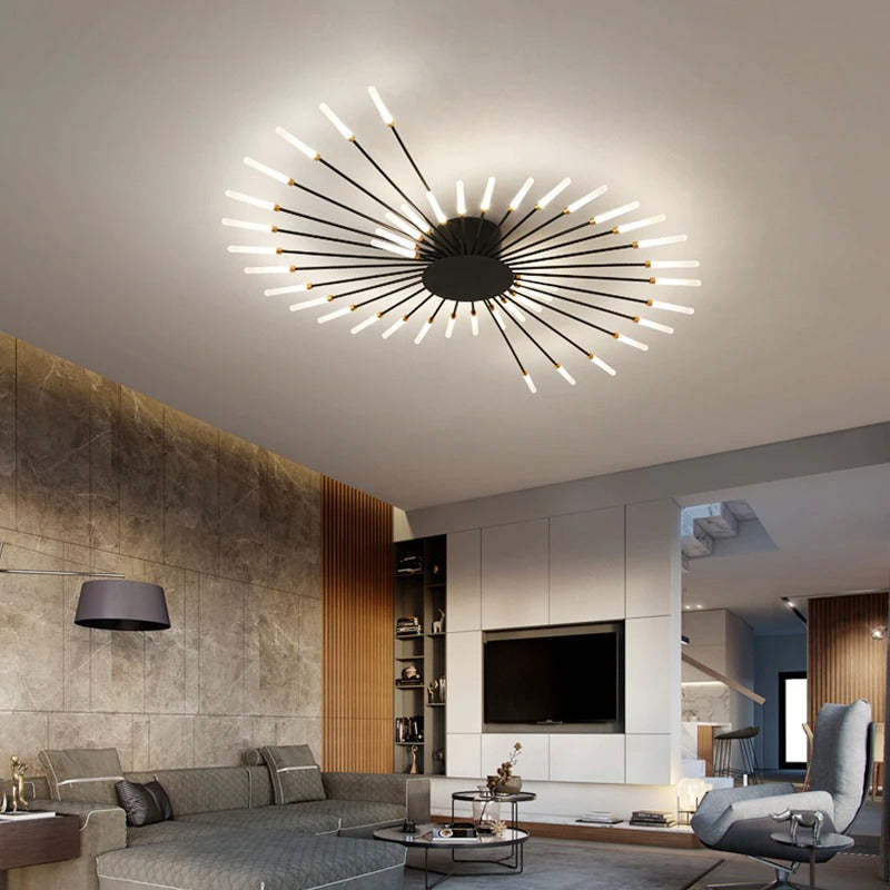 Lowry Flush-Mount Ceiling Light Fireworks