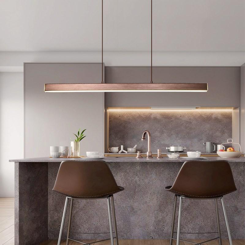 Modern Simple Linear LED Pendant Lamp For Dining Room