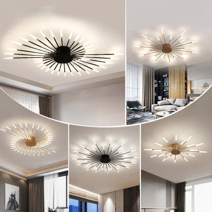 Lowry Flush-Mount Ceiling Light Fireworks