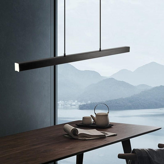 Modern Simple Linear LED Pendant Lamp For Dining Room