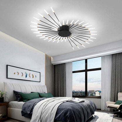 Lowry Flush-Mount Ceiling Light Fireworks