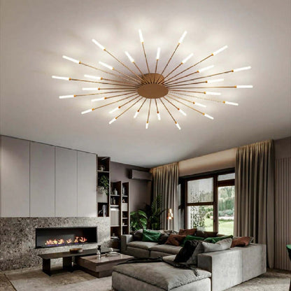 Industrial Style Fireworks LED Ceiling Light For Living Room, Bedroom