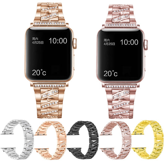 Luxury Diamond Strap for Apple Watch Band