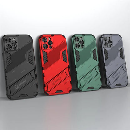 Armor Cyber Shockproof Case For iPhone With Stand Holder