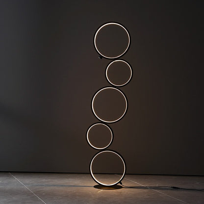 Nordic Minimalist Standing Rings Lamp