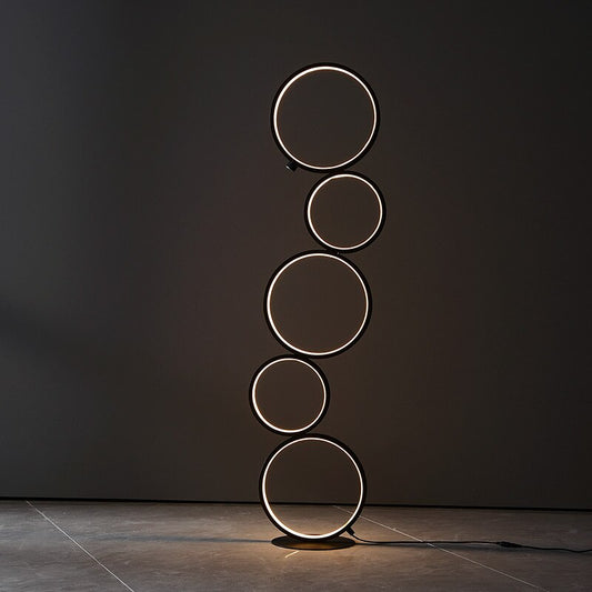Nordic Minimalist Standing Rings Lamp