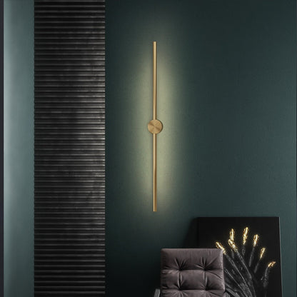 Minimalist Background Copper Wall Lamp