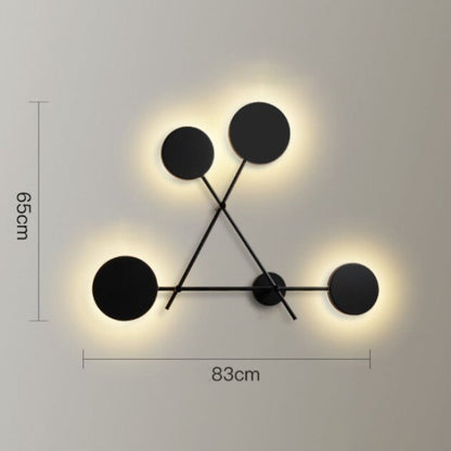 Minimal Dark Dots Led Wall Lamp
