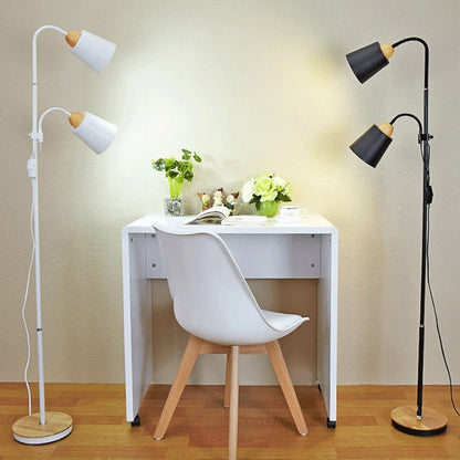 Nordic Minimal Wooden Floor Lamp