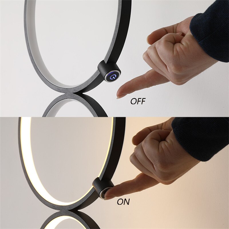 Nordic Minimalist Standing Rings Lamp