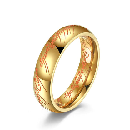 Elvish Ring Glow in the Dark - Rings of Power Titanium Stainless Steel