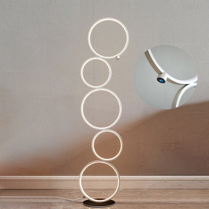 Nordic Minimalist Standing Rings Lamp