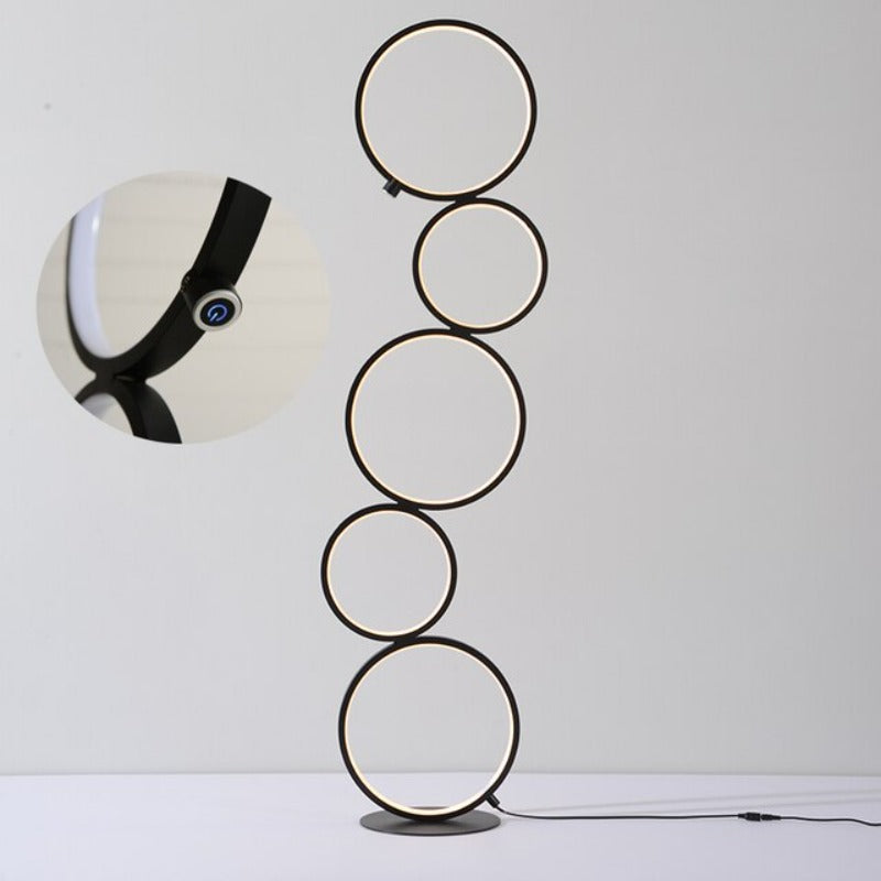 Nordic Minimalist Standing Rings Lamp