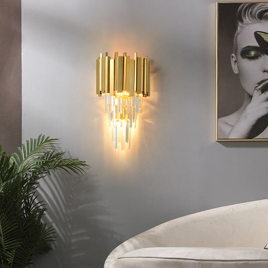 Art Deco Postmodern Stainless Steel Led Lamp