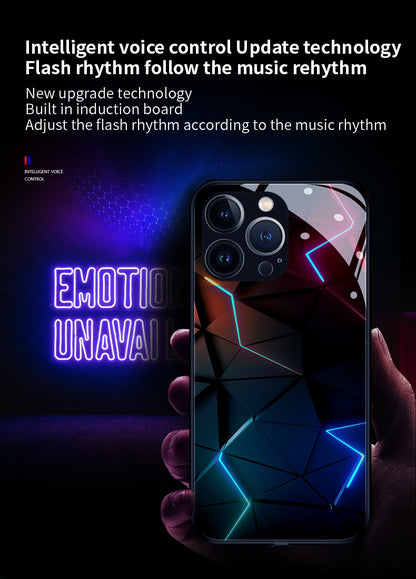 Advanced Technology smart voice-activated luminous mobile phone case For iPhone