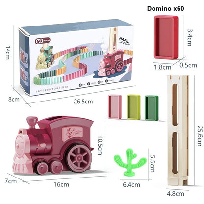 New Electric Domino Train Toy