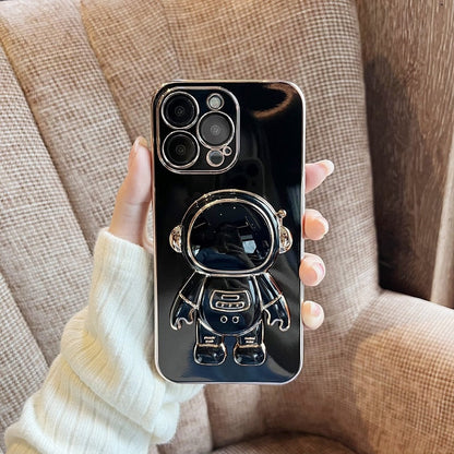 3D Astronaut Folding Stand Holder Phone Case For iPhone